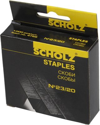 Скоби "Scholz" №23/20 (1000шт) №4765(10)