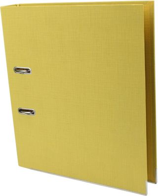 Папка-реєстратор А4 "Axent" 5см №1721-08С-А Prestige+ двостор. (жовта)зібраний(1)(25)
