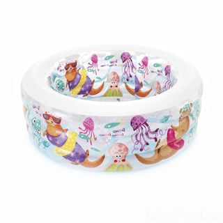 Басейн дитячий круглий,319л/360л,3,6кг,зливний клапан,152х56см №58480(3)