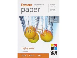 Фотопапір "CW" 13х18 200г/м глянц. №PG200-100/PG2001005R/9287 карт.уп.(100)