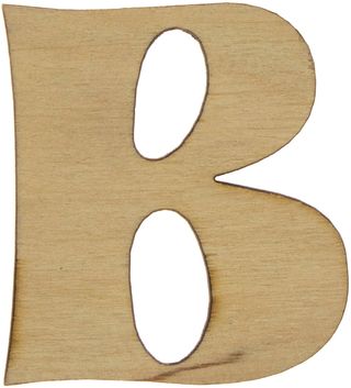 Літера укр. 6см "в" фанера(5)
