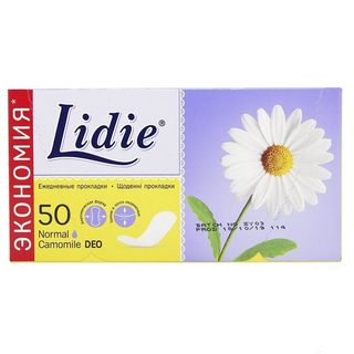 Прокладки щоденні 45+5 шт Lidie Deo Camomile (промо)