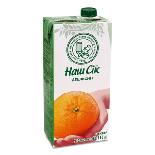 Нектар Наш Сік 0,95 л т/п Апельсиновий