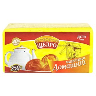 Маргарин Щедро Домашній  40%  250Г