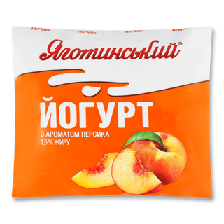 Йогурт Яготинський Персик 1,5% 400Г
