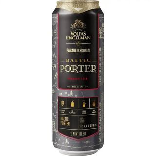 Пиво Volfas Engelman Baltic Porter темне фільтроване пастеризоване 6% 0.568л