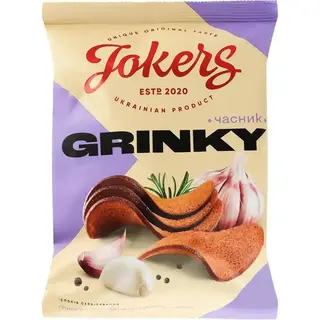 Грінки Jokers з часником 80 грам