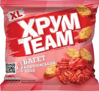 Сухарики ХрумTeam Багет Королівський краб 100г