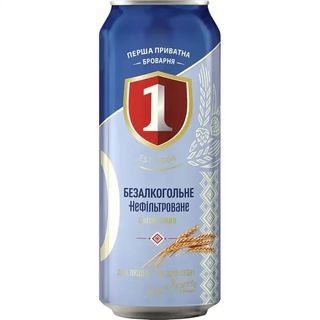 Пиво ППБ б/а світле нефільтроване 0% з/б 0.5л