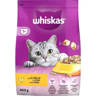 Корм сухий Whiskas з куркою для дорослих котів 800г