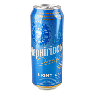 ПИВО ЧЕРНІГІВСЬКЕ LIGHT 0,5Л ЗБ