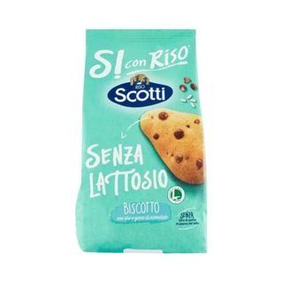 Riso Scotti Biscotto con Riso e Gocce di Cioccolato Senza Lattosio 350G