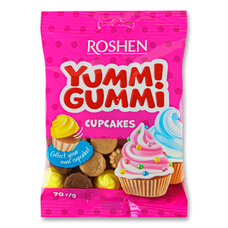 Цукерки желейні Roshen Yummi Gummi CupCakes 70 г