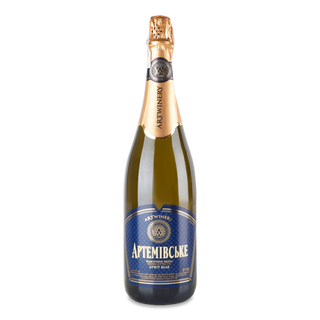 Винo 0,75 л Artwinery Артемівське ігристе витримане біле брют 10,0-13,5%