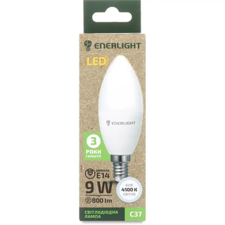 Лампа світлодіодна Enerlight С37 9Вт 4100K E14