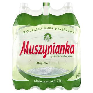 Muszynianka Naturalna woda mineralna wysokozmineralizowana niskonasycona CO₂ 6 x 1,5 l