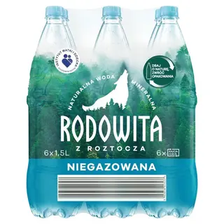 Rodowita z Roztocza Naturalna woda mineralna niegazowana 6 x 1,5 l