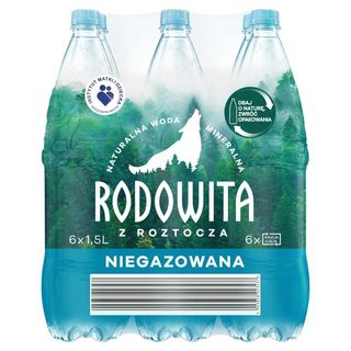 Rodowita z Roztocza Naturalna woda mineralna niegazowana 6 x 1,5 l