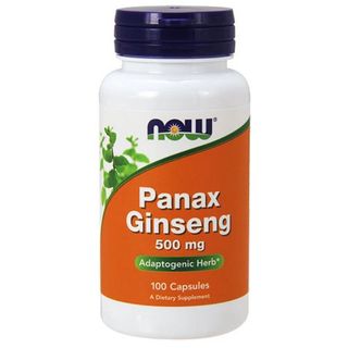 NOW Panax Ginseng 500mg. 100 капсули
