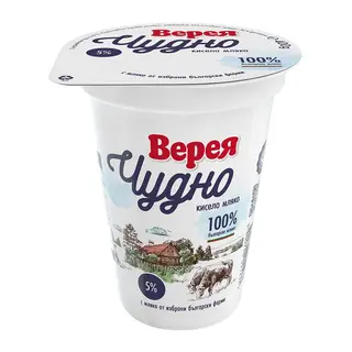 Верея Чудно кисело мляко 5% 400г 400g \ 00085631