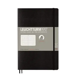 Тефтер B6+ Leuchtturm1917 - Paperback Black, мека корица, на точки, 358291