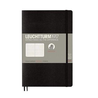 Тефтер B6+ Leuchtturm1917 - Paperback Black, мека корица, на точки, 358291