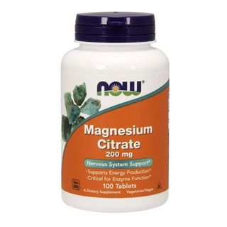 NOW Magnesium Citrate (200мг - 100 таблетки)