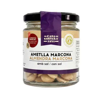 ALMENDRA MARCONA CON SAL tarro 100g