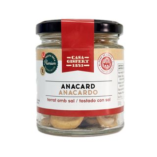 ANACARDO TOSTADO CON SAL tarro 100g