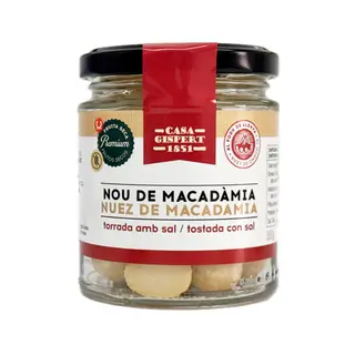 NUEZ MACADAMIA TOSTADA CON SAL tarro 100g