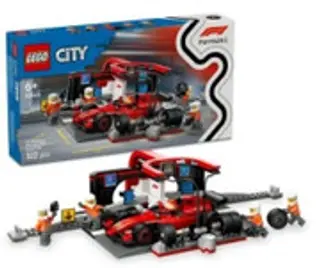 LEGO City - F1 Pit Stop & Pit Crew with Ferrari Car