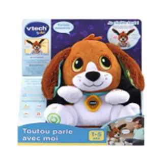 PELUCHE INTERACTIVE – TOUTOU PARLE AVEC MOI – VTECH
