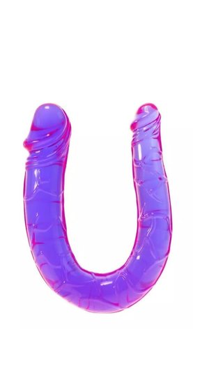 Doble púrpura Vaginal-Anal Dildo