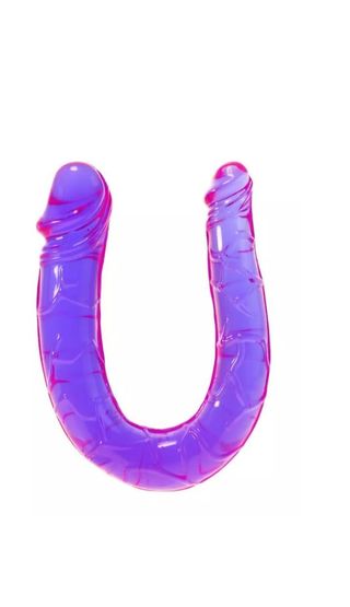 Doble púrpura Vaginal-Anal Dildo