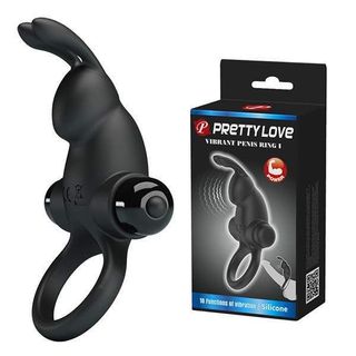 Віброкільце PRETTY LOVE VIBRANT PENIS RING I Black (AFBI-210204)