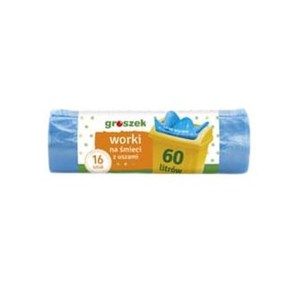Worki Na Śmieci Z Fala 60l 16szt Groszek