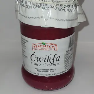 Ćwikła Ostra Z Chrzanem 280g