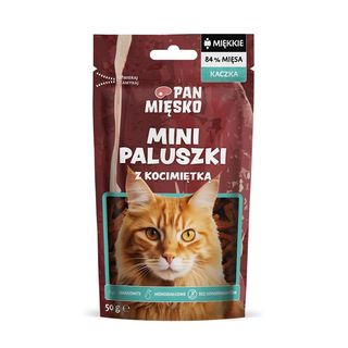 Pan Mięsko Przysmak Dla Kota Kaczka Z Kocimiętką 50g