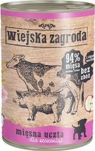 Wiejska Zagroda Junior Karma Z Mixem Mięs Dla Szczeniaka 400g