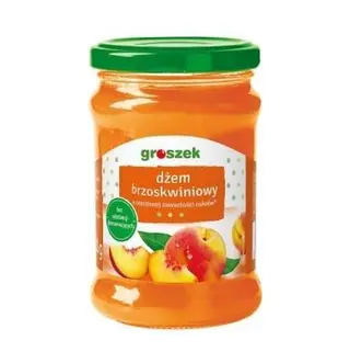 Dżem Brzoskwinia Niskosłodzony Groszek 280g