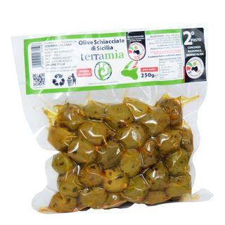 Oliwki Zielone Z Przyprawami - 250g - Terramia - Sycylia