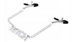 Kink Gear Zaciski na sutki z łańcuchem Bitch