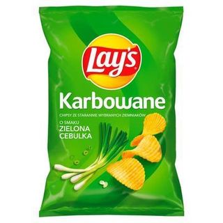 Lay's Karbowane Zielona Cebulka 130g