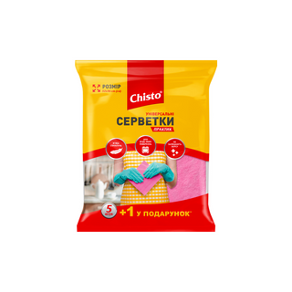 Серветки Chisto Універсальні 5+1шт