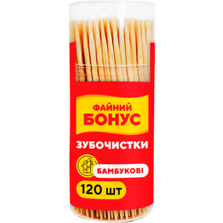 Зубочистки бамбукові Файний бонус 120 шт