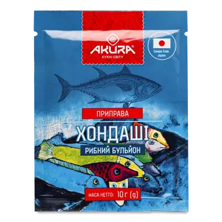 Приправа Akura «Рибний бульйон Хондаші» 10г