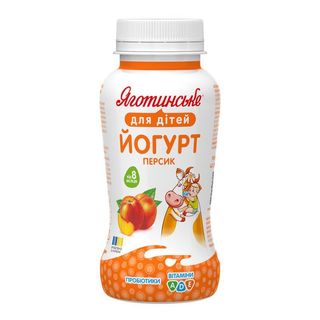 Йогурт Яготинське для дітей Персик 1,5% 185г