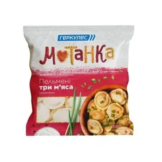 Пельмені 0,6 кг Мотанка "Три м'яса" п/ет