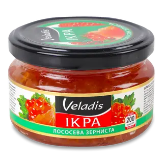 Ікра лососева Veladis зерниста 200г