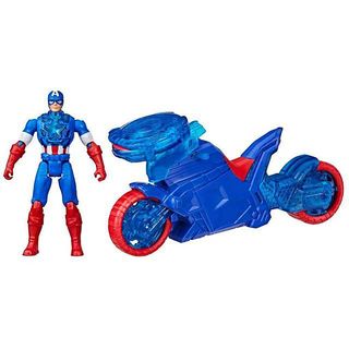 Capitán América Epic World of Action Moto Lanza Escudos -G08895L0